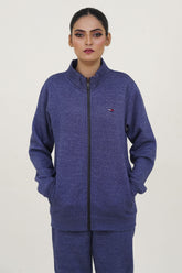 Tomy-Mockneck Warm-UP Blue Tracksuit